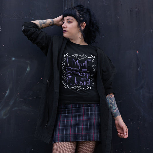 Purple Strange And Unusual Unisex Tee