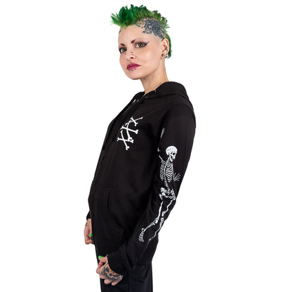 Drunkn Skeleton Zip Hoodie