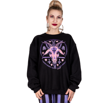 Too Fast | Sweatshirt | Pastel Baphomet Goat