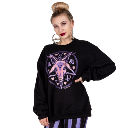 Too Fast | Sweatshirt | Pastel Baphomet Goat