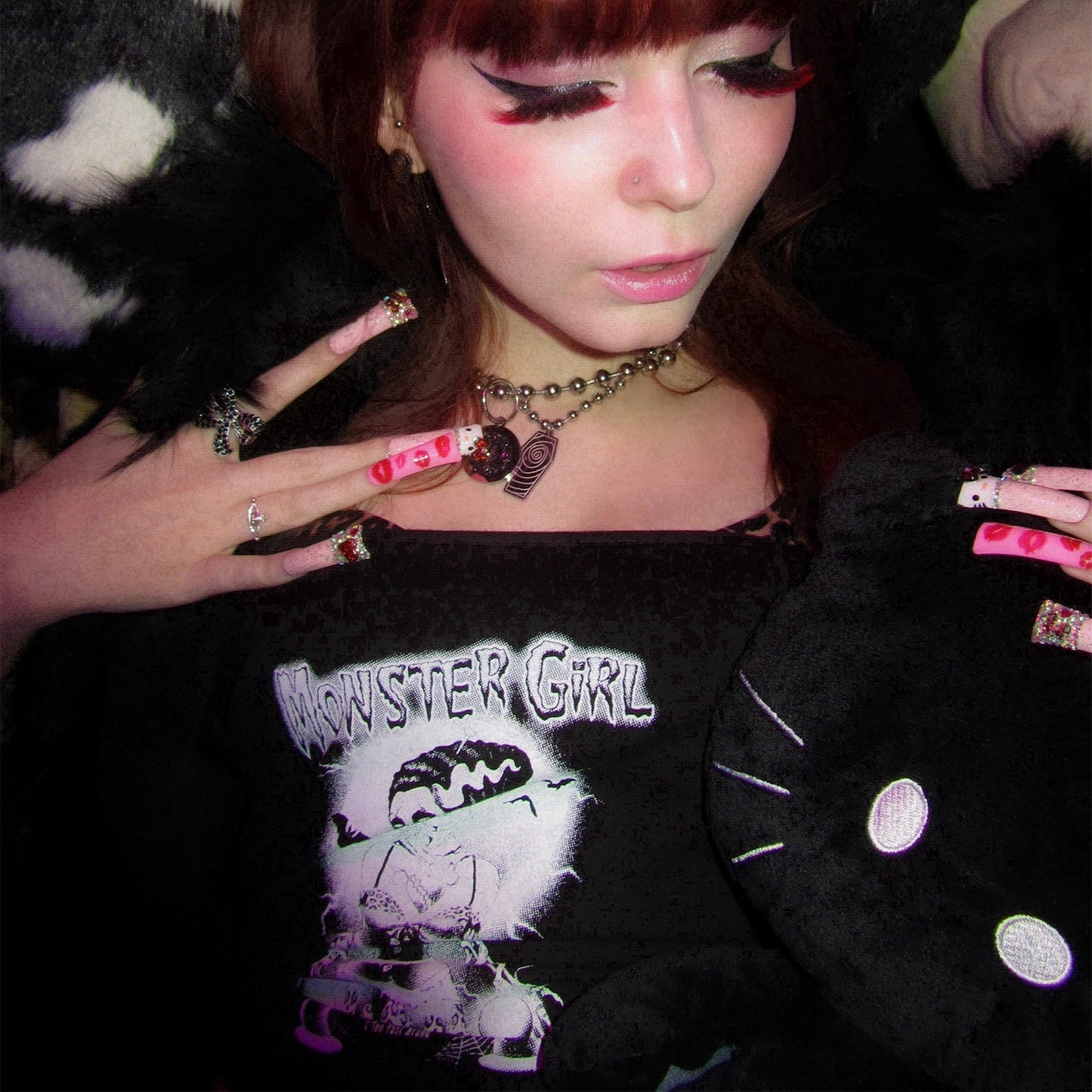 Monster Girl Corset Lace-Up Tee