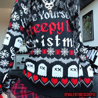 Creepy Lil Christmas Knit Sweater