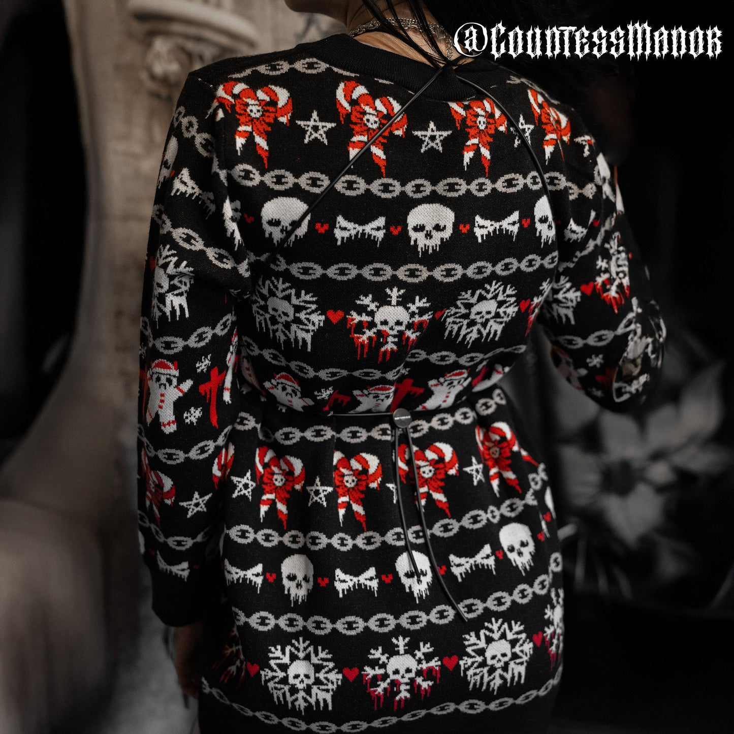 Death Metal Krampus Christmas Sweater