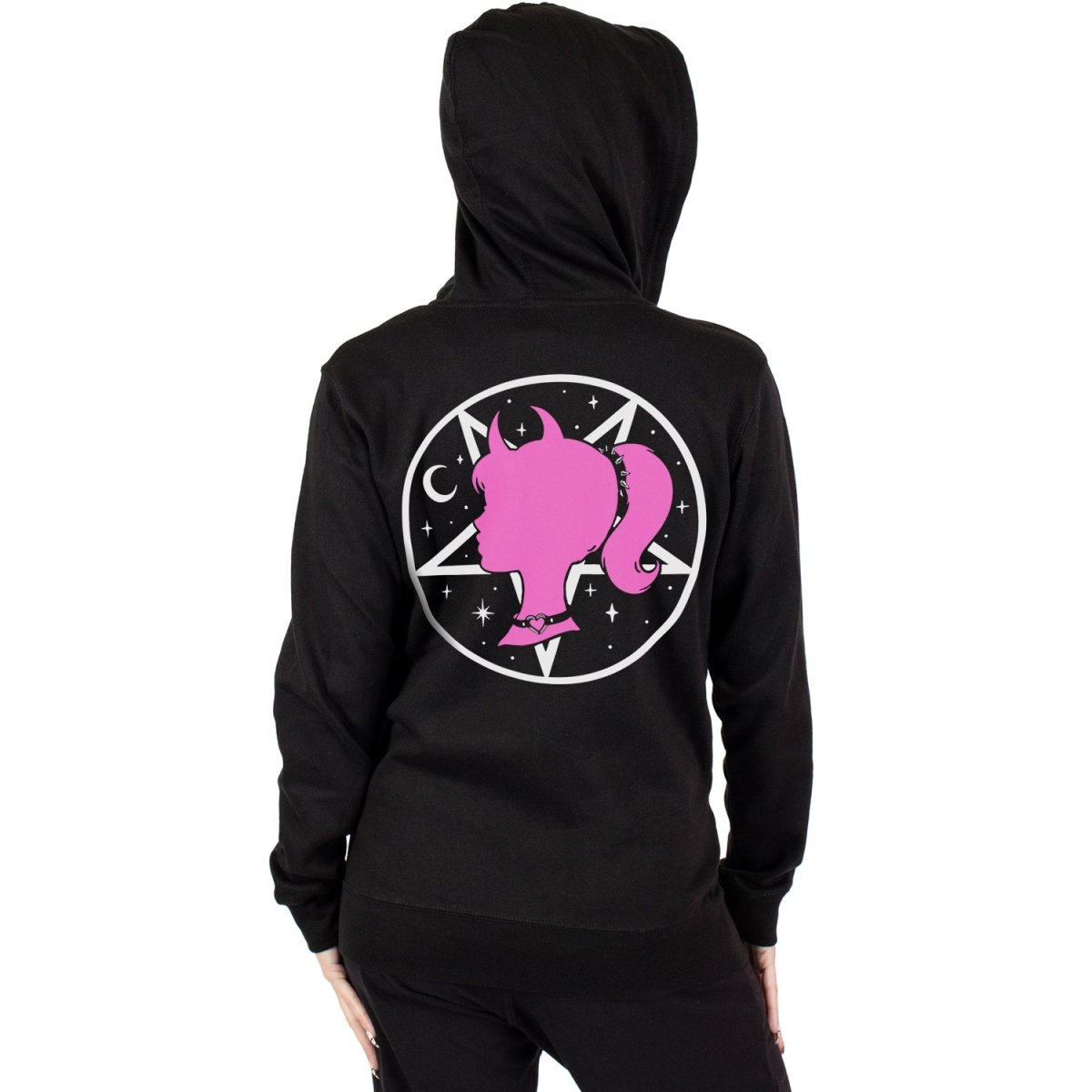 Too Fast | Barbie Ghoul Zip Up Hoodie Hooded Sweatshirt