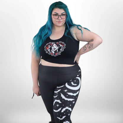 Too Fast | Bats And Stars High Waist Leggings