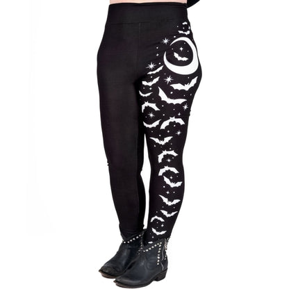 Too Fast | Bats And Stars High Waist Leggings