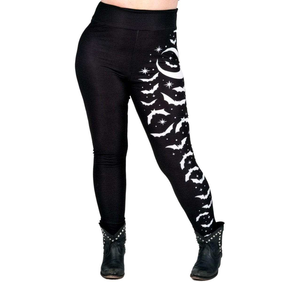 Too Fast | Bats And Stars High Waist Leggings