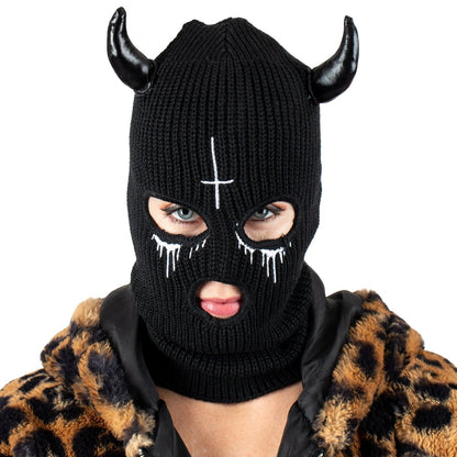 Too Fast | Bloody Hell Embroidered Balaclava Ski Mask