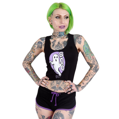 Too Fast | Boo! Spooky Ghost Cropped Tank Top