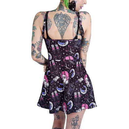 Too Fast | Grimoire Spells And Stars Skater Dress