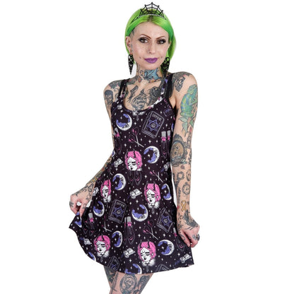 Too Fast | Grimoire Spells And Stars Skater Dress