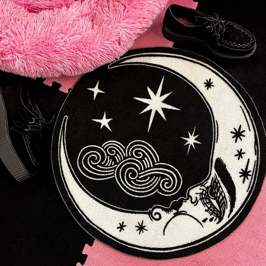 Too Fast | Loll3 Luna Mystical Moon Shaped Rug