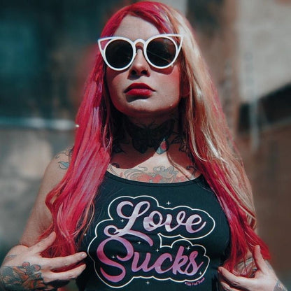 Too Fast | Love Sucks Cropped Tank Top