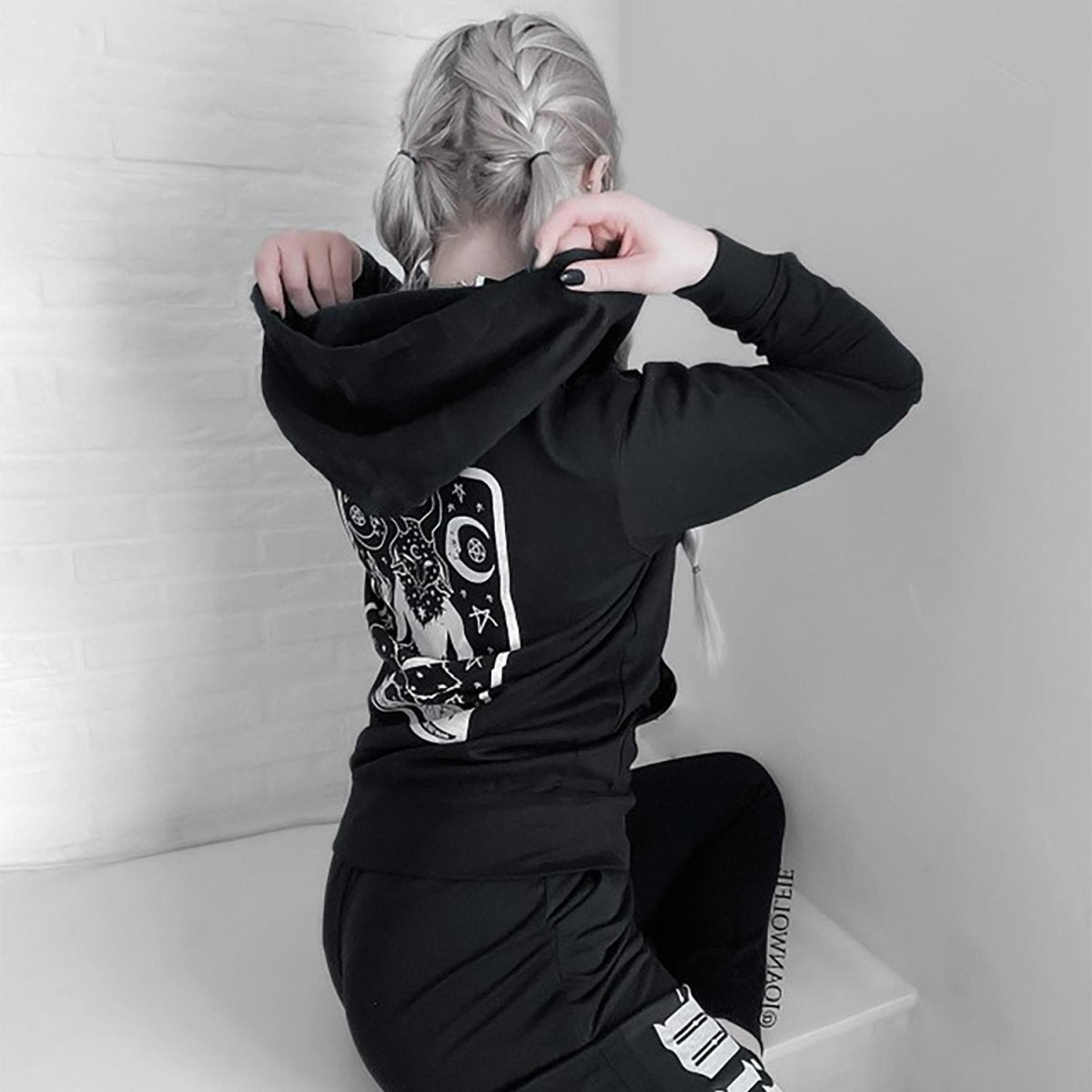 Too Fast | Mystical Baphomet Tarot Zip Up Hoodie Hooded Sweatshirt