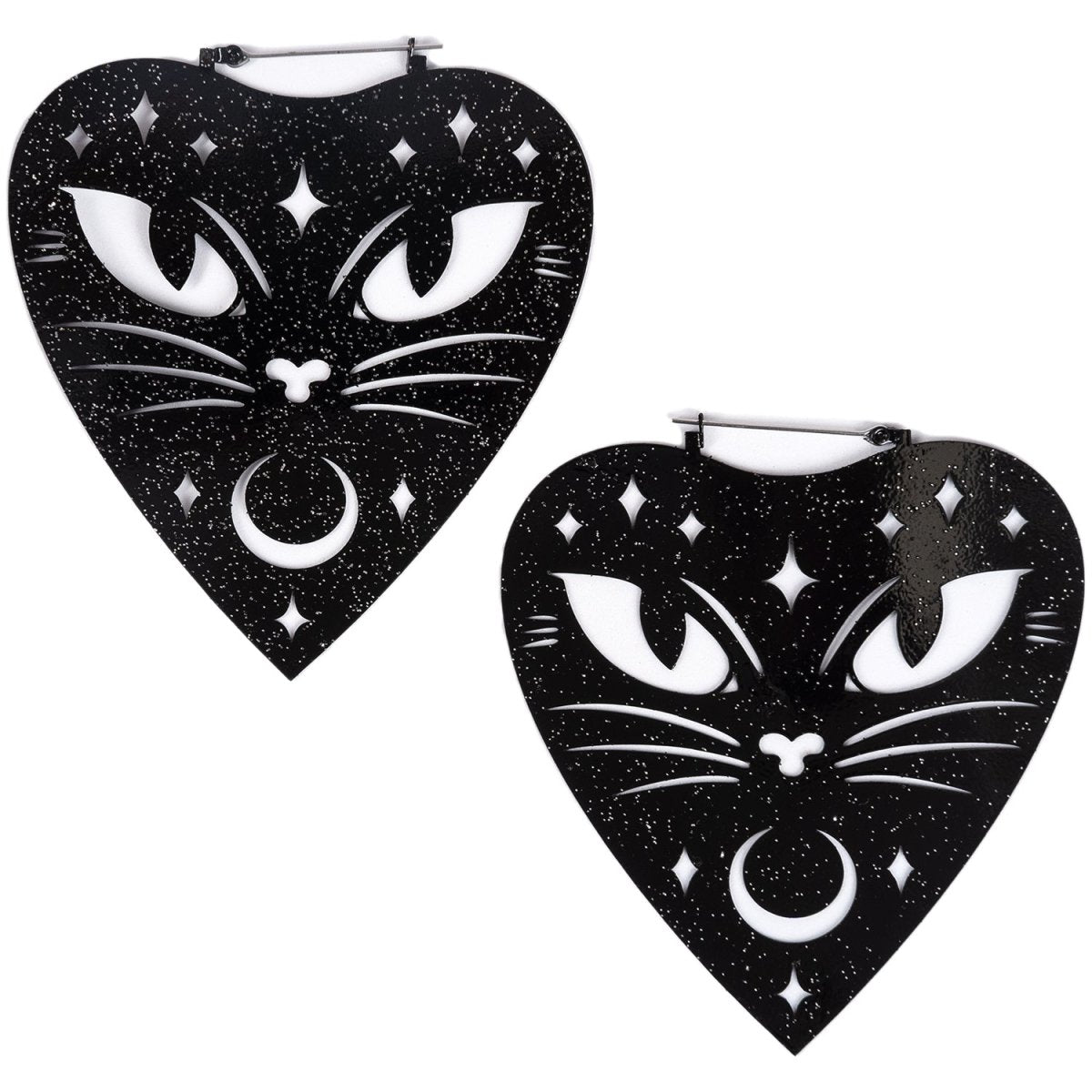 Too Fast | Ouija Cat Hoop Earrings