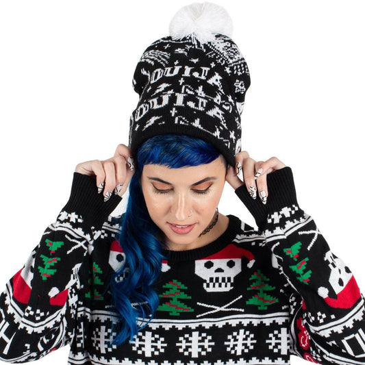 Too Fast | Ouija Magic Pom Pom Knit Beanie