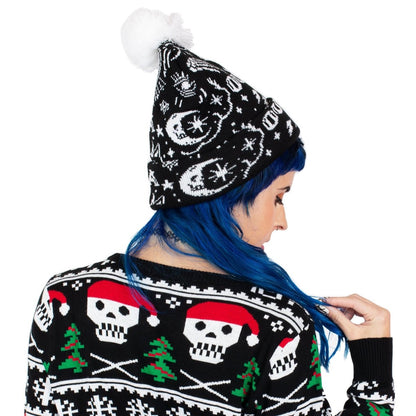 Too Fast | Ouija Magic Pom Pom Knit Beanie