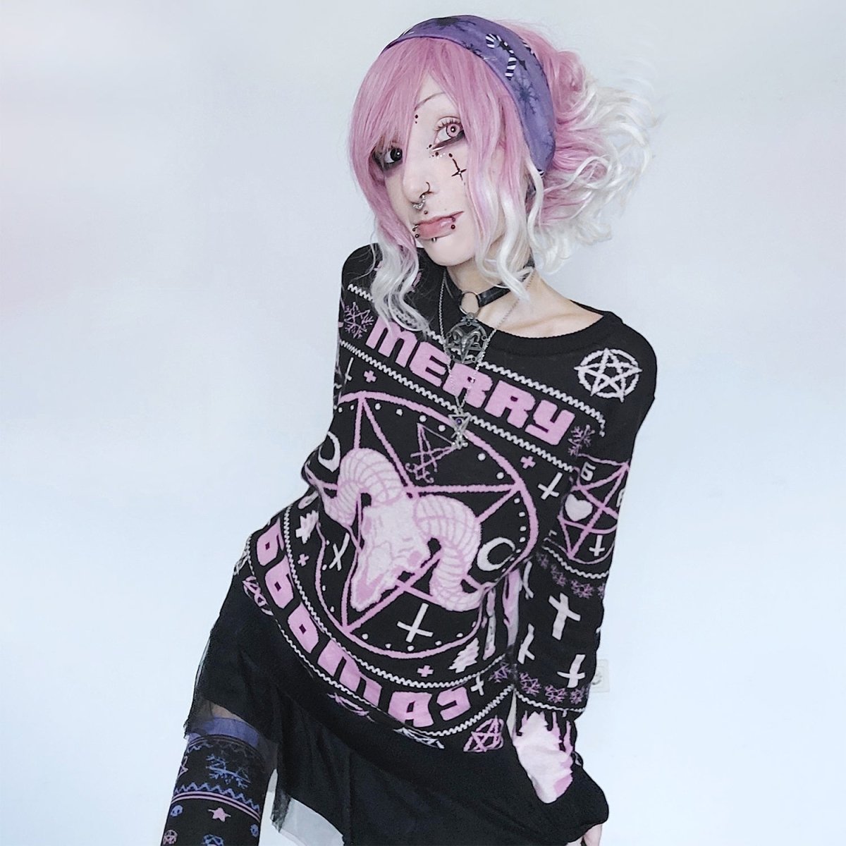 Too Fast | Pink Merry 666mas Knit Christmas Sweater