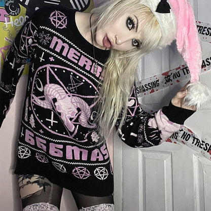 Too Fast | Pink Merry 666mas Knit Christmas Sweater