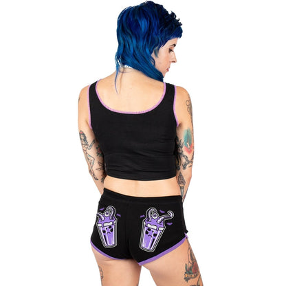 Too Fast | Purple Cute Octopus Milkshake Short Shorts