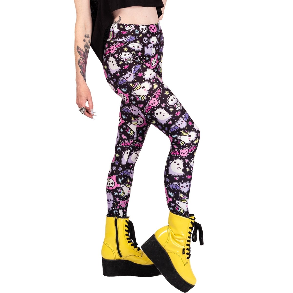 Too Fast | Rainbows And Unicorns Kawaii High Waist Leggings