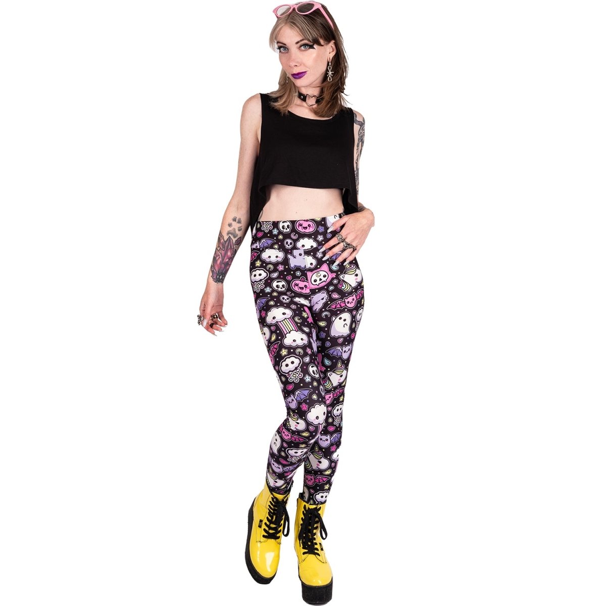 Too Fast | Rainbows And Unicorns Kawaii High Waist Leggings