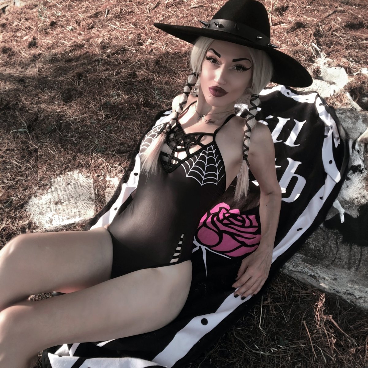 Too Fast | Spiderwebs Web Caged One Piece Swimsuit