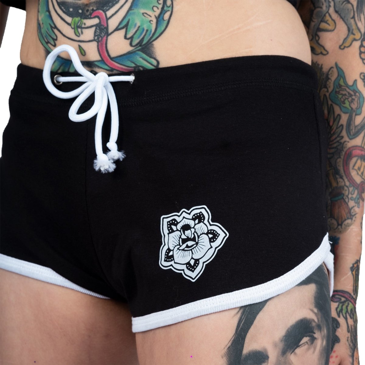 Too Fast | Traditional Tattoo Tattooed Black Dolphin Shorts