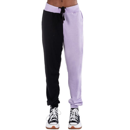 Too Fast | Two Tone Purple Black Sweatpants