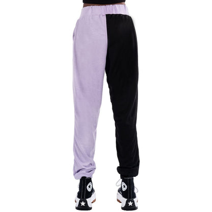 Too Fast | Two Tone Purple Black Sweatpants