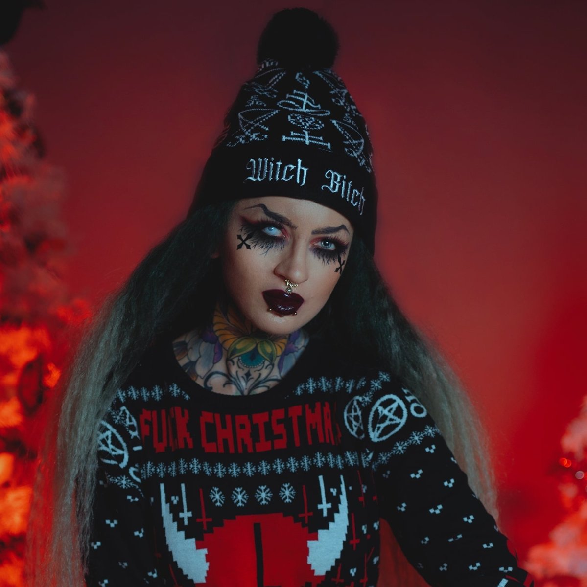 Too Fast | Witch Bitch Pom Pom Knit Beanie