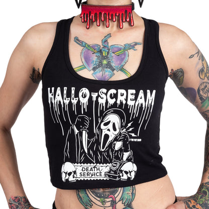 Camiseta sin mangas corta Hello Scream