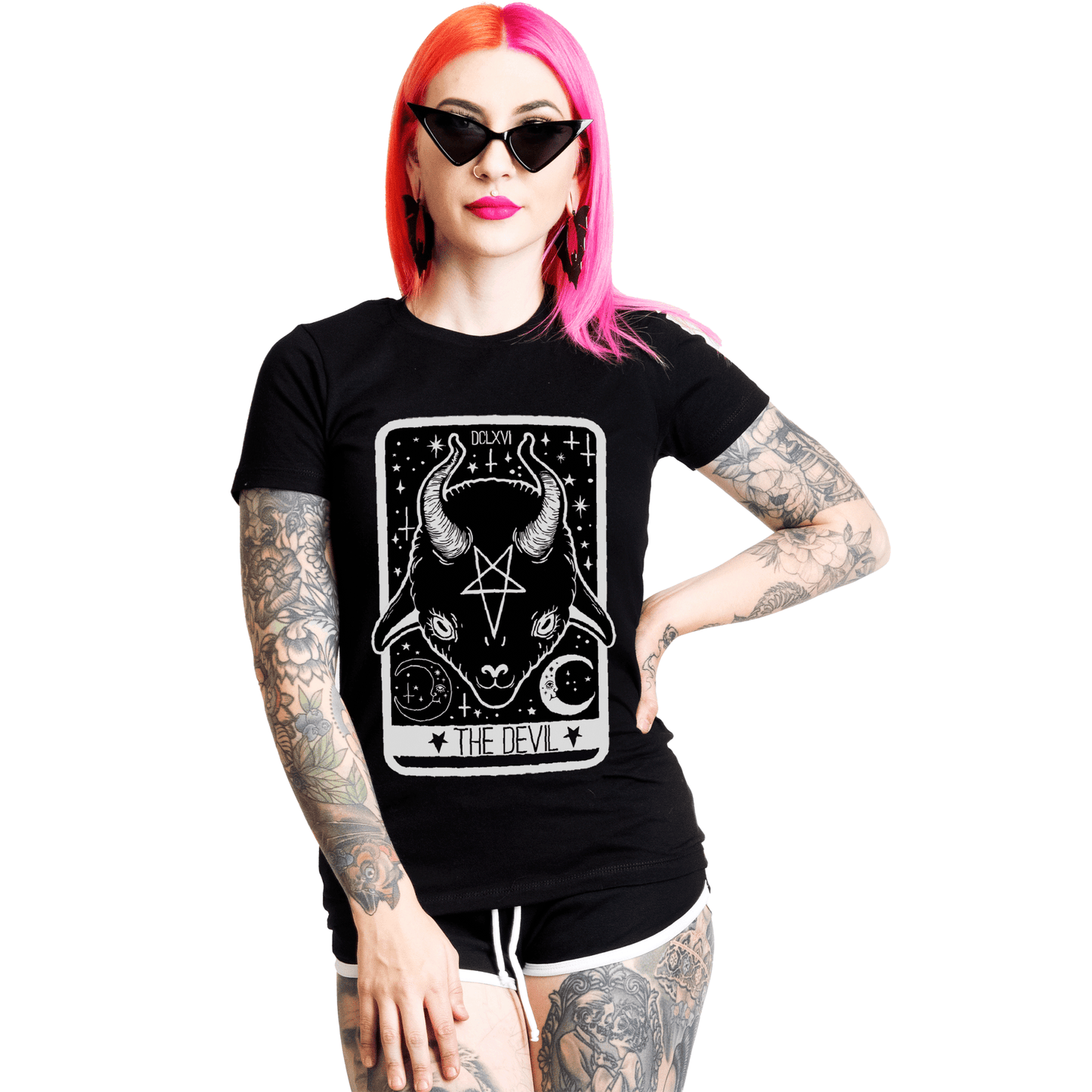 Too Fast | Graphic T Shirt | Devil Baby Goat Tarot Card