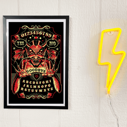 Too Fast | Poster Art Print | Devil Ouija Board