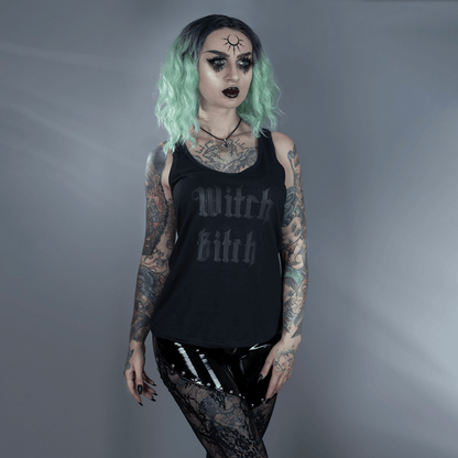 Too Fast | Racerback Tank Top | Blackout Witch Bitch