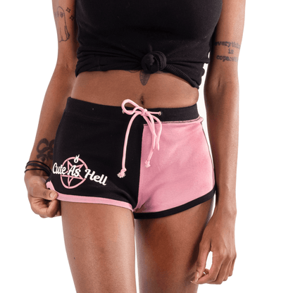 Too Fast | Short Shorts Two Tone Pink | Cute As Hell Baby Goat