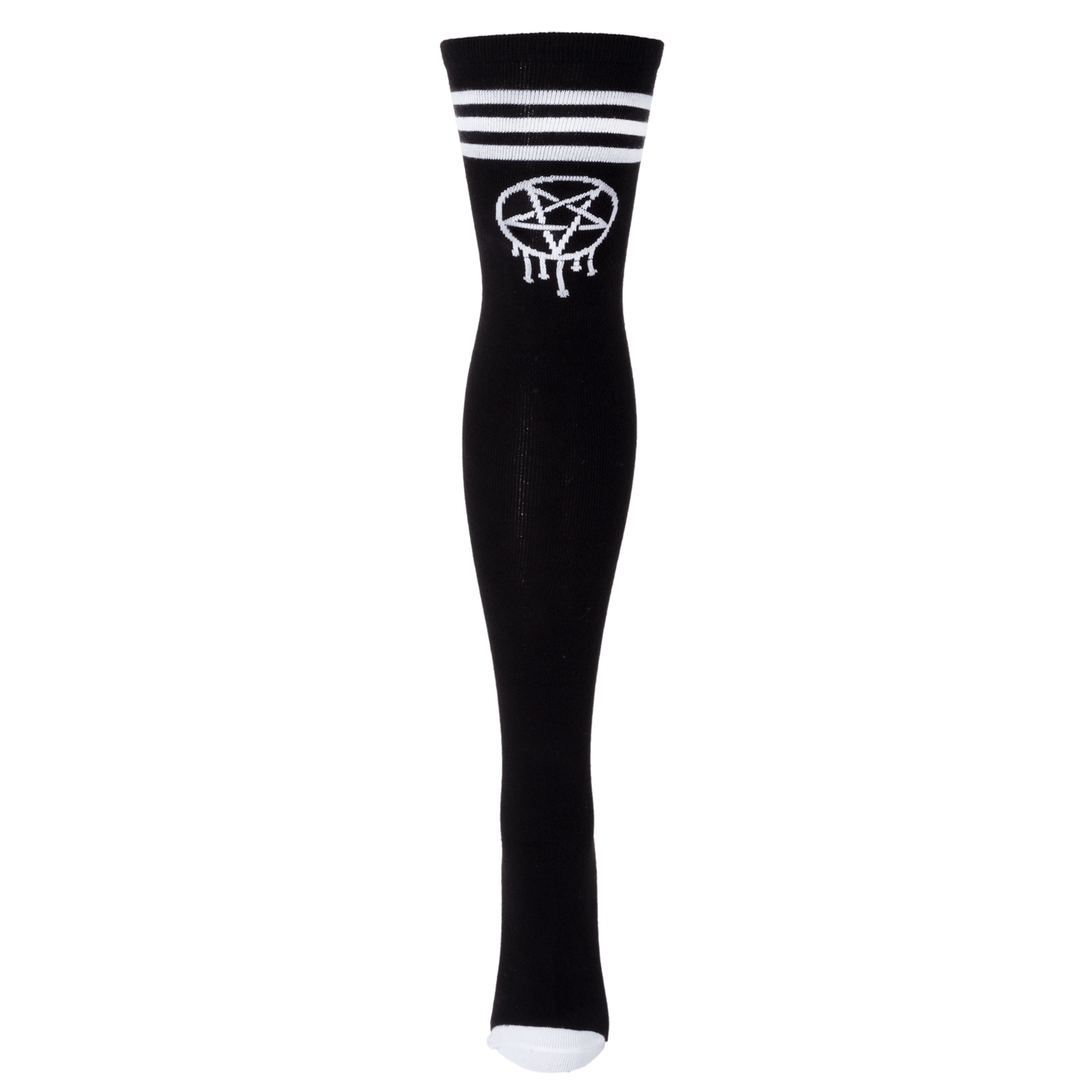 Too Fast | Socks Thigh High | Sporty Gram Pentagram Sport Stripe