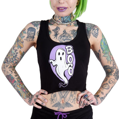 Too Fast | Boo! Spooky Ghost Cropped Tank Top