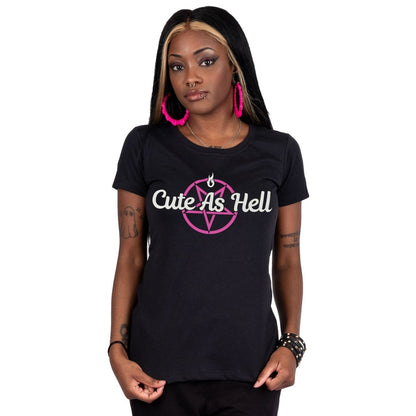 Too Fast | Cute As Hell Pentagram Womens Graphic T Shirt