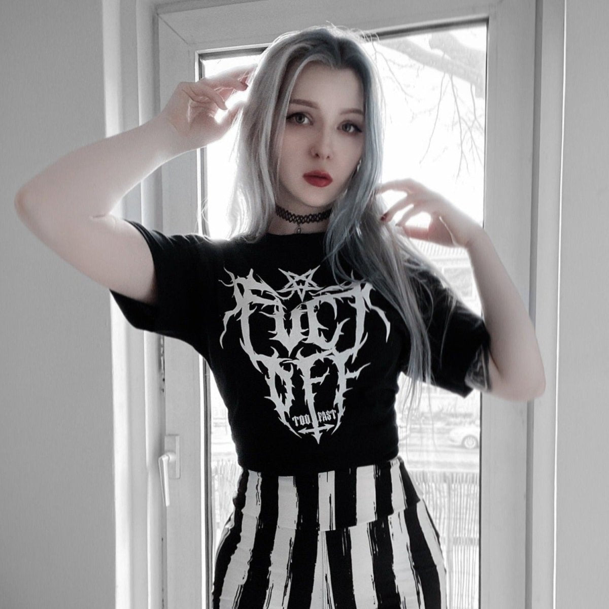 Too Fast | F Off Death Metal Logo Unisex Graphic T Shirt