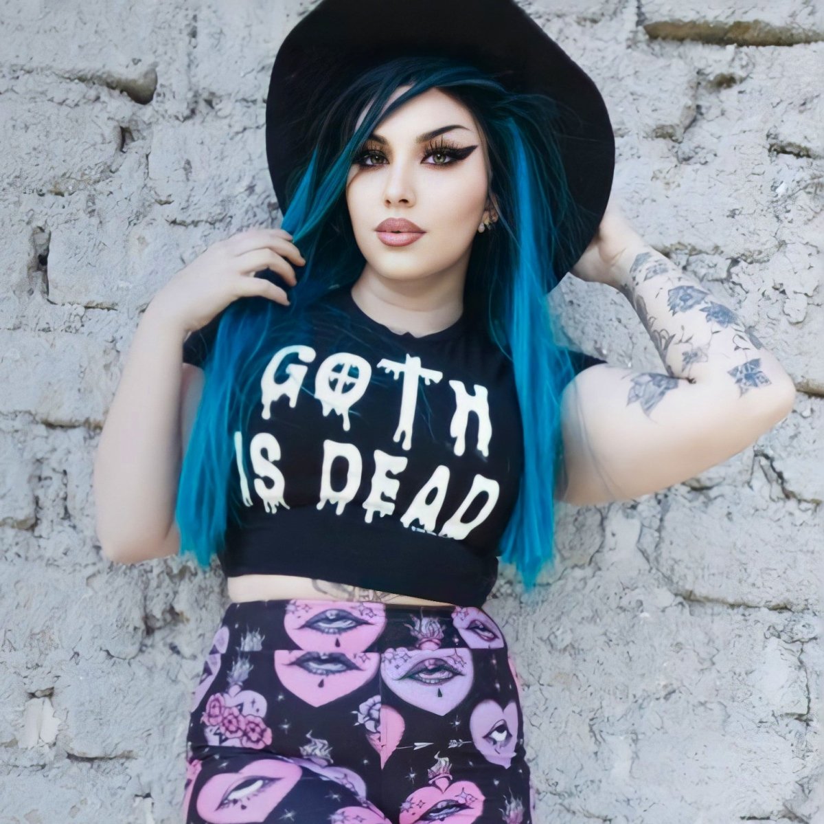 Too Fast | Goth Is Dead Cropped Baby Tee