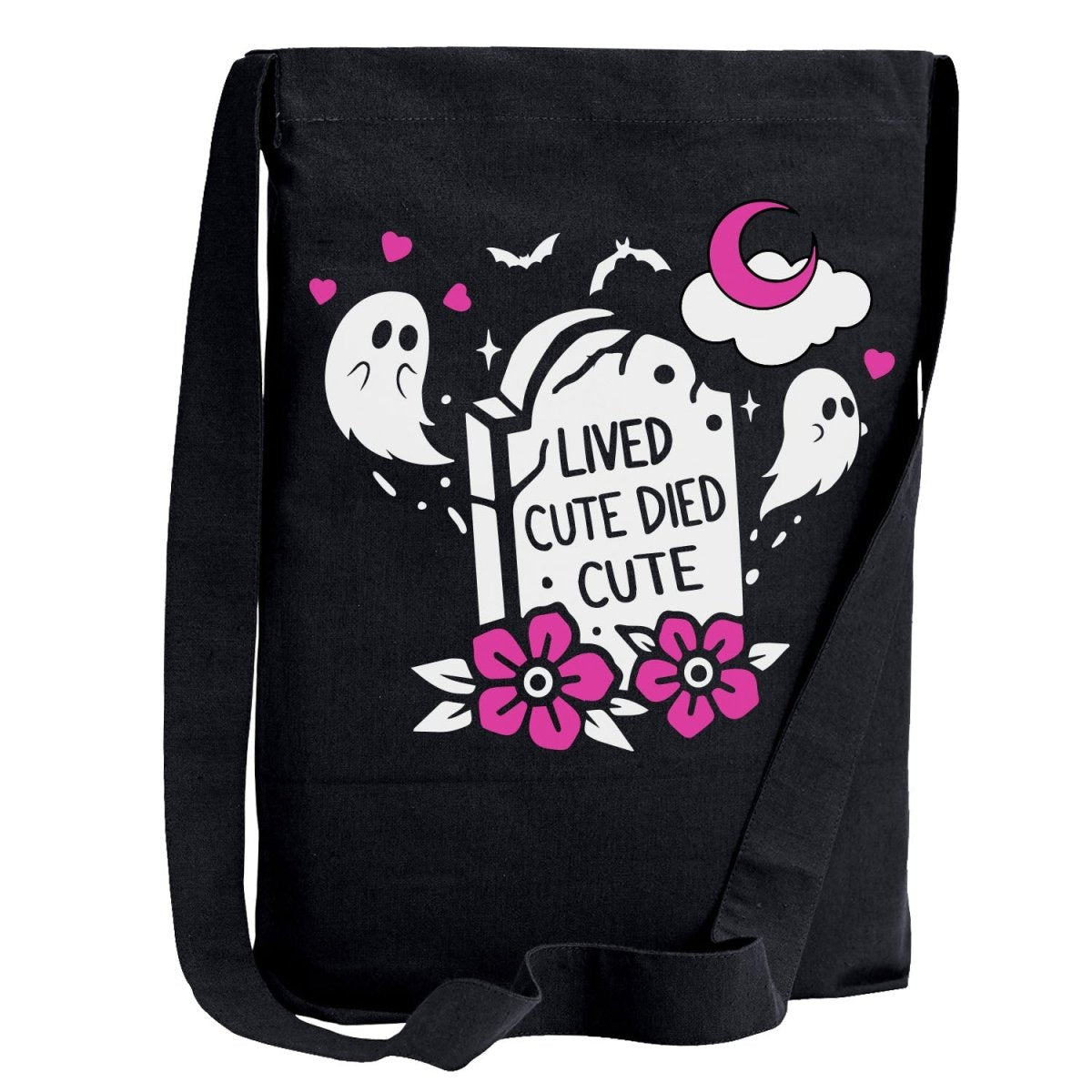 Too Fast | Lived Cute Died Cute Crossbody Sling Tote Bag