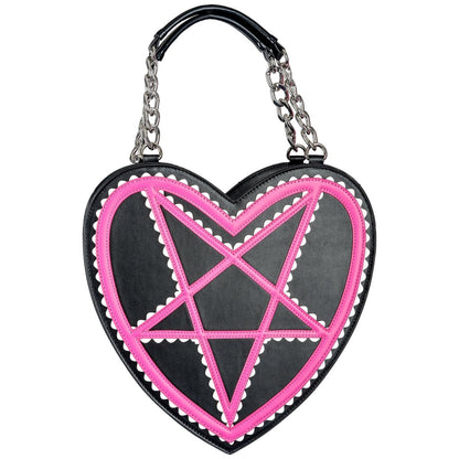 Too Fast | Pink Pentagram Heart Shaped Handbag