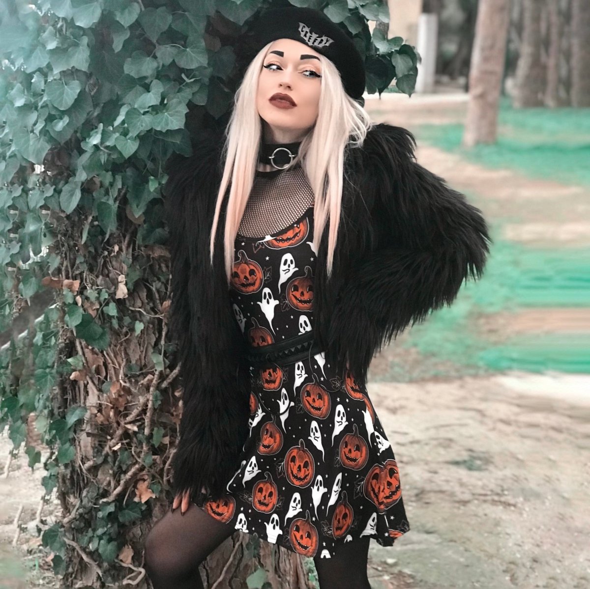 Too Fast | Pumpkin And Ghosty Skater Dress