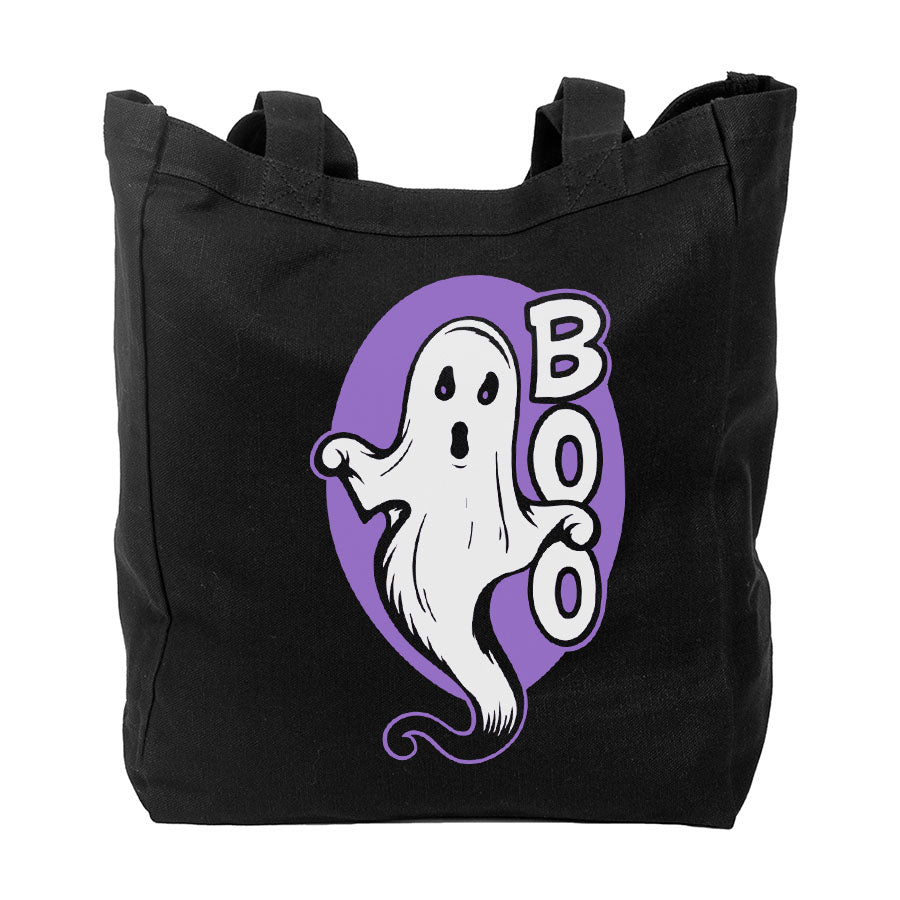 Too Fast | Purple Ghost Boo Canvas Tote Bag