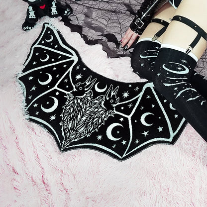 Too Fast | Two-Headed Occult Bat Shaped Rug
