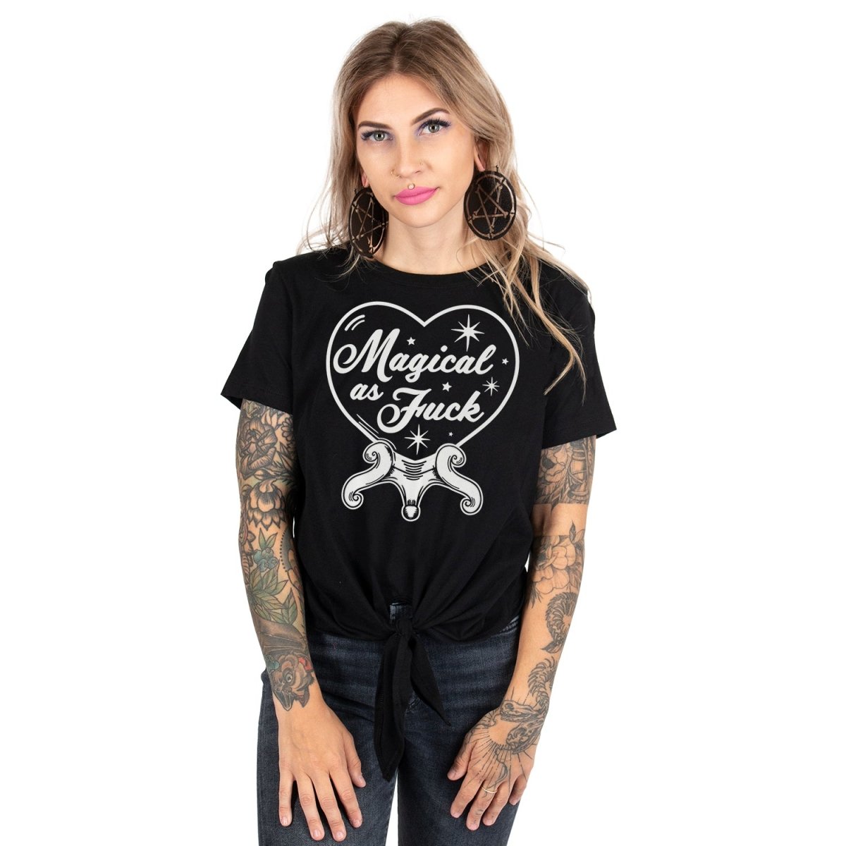 Too Fast | Womens Cropped Front Tie Tee | Magical as Fuck